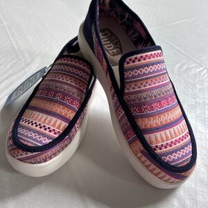 Hey Dude Multicolor Patterned Flats